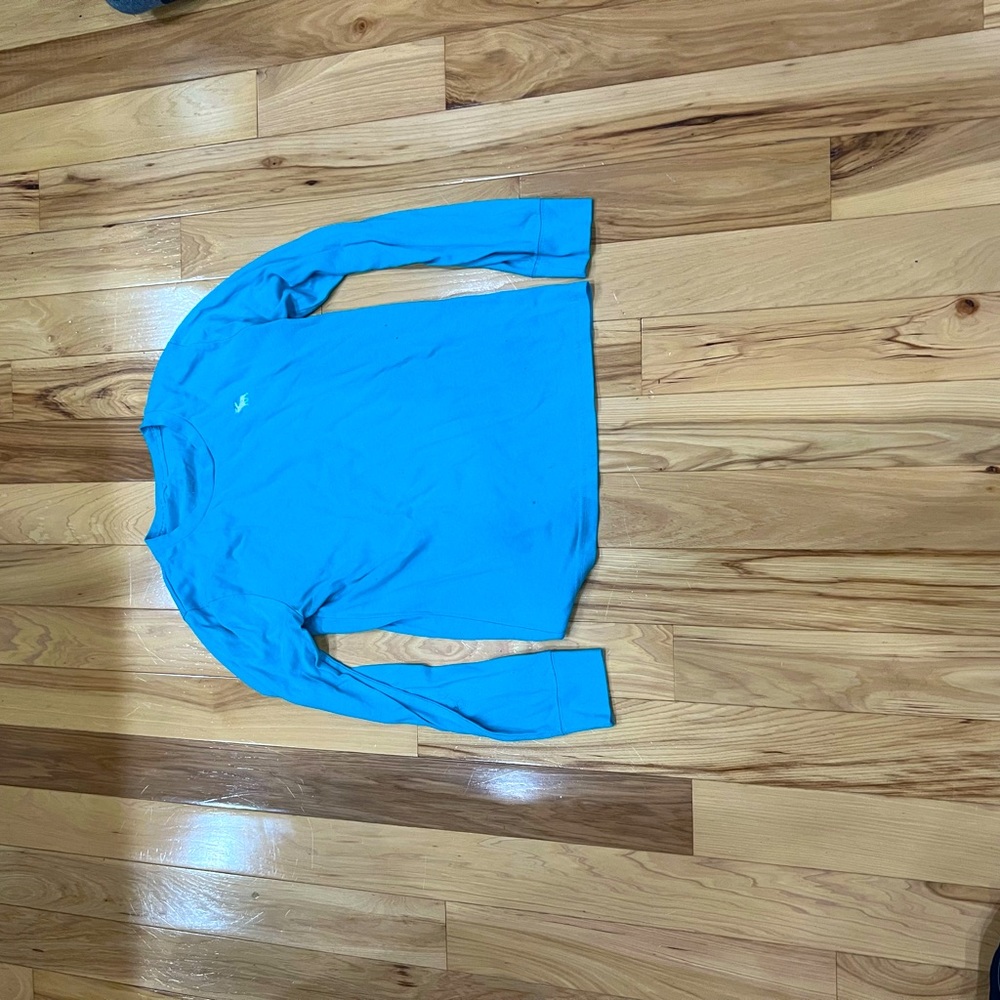 Abercrombie Kids Boys Blue Long-Sleeve Crew Tee